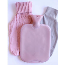 Load image into Gallery viewer, Hot Water Bottle French Pink Knit Sweater Cover 2L Hot Water Bottle