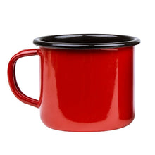 Load image into Gallery viewer, Mug Perfect Red 12 oz. Steel Porcelain Enamelware Coffee Tea Hot Chocolate Mug with Rolled Rim