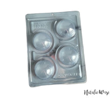 Load image into Gallery viewer, NEW! 2.36" 4-Cavity 3-Part Hot Cocoa Bomb Mold by BWB 60mm