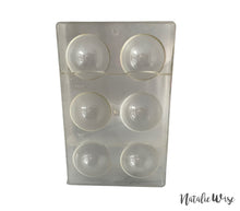 Load image into Gallery viewer, NEW! 2.5" 6-Cavity Polycarbonate Hot Cocoa Bomb Mold by O'Creme