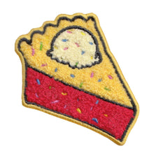 Load image into Gallery viewer, Patch Pie Slice with Ice Cream and Sprinkles Chenille Patch
