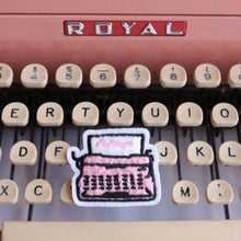 Load image into Gallery viewer, Patch Pink Typewriter Chenille Patch