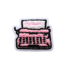 Load image into Gallery viewer, Patch Pink Typewriter Chenille Patch