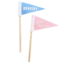 Load image into Gallery viewer, Pennant Just Because Pink Mini Felt Pennant Banner