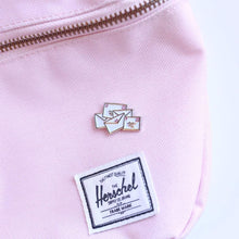 Load image into Gallery viewer, Pin Mail Call Monday Send Love Enamel Pin