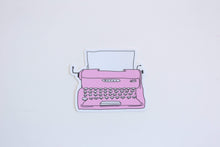 Load image into Gallery viewer, Sticker Pink Typewriter Vinyl Sticker