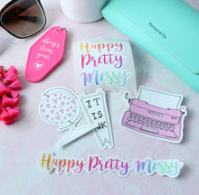 Load image into Gallery viewer, Sticker Sticker SET of 5 Vinyl Stickers for Coffee Tumbler, Water Bottle, Laptop