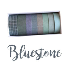 Load image into Gallery viewer, Washi Tape Bluestone Japanese Recycled Washi Tape Palette Set
