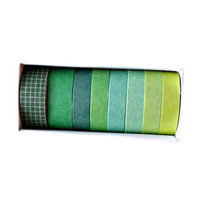 Load image into Gallery viewer, Washi Tape Forest Japanese Recycled Washi Tape Palette Set