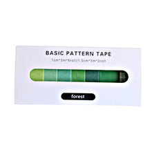 Load image into Gallery viewer, Washi Tape Forest Japanese Recycled Washi Tape Palette Set