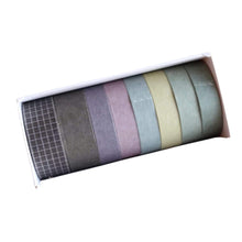 Load image into Gallery viewer, Washi Tape Milk Tea Japanese Recycled Washi Tape Palette Set