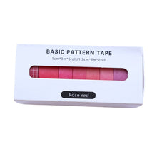 Load image into Gallery viewer, Washi Tape Red Rose Japanese Recycled Washi Tape Palette Set