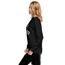 Load image into Gallery viewer, POET Pink Bow Graphic Collegiate Text Premium Sweatshirt
