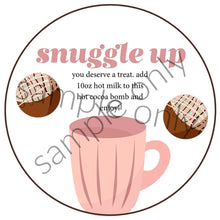 Load image into Gallery viewer, 10 Instant Download Printable Hot Cocoa Bomb Gift Tags, Fall, Halloween, Christmas, Valentines, Holiday, Anytime
