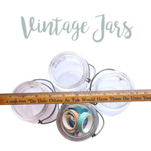 Load image into Gallery viewer, Jar Vintage Clear Ball Ideal Wire Top Jars-Various

