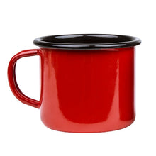 Load image into Gallery viewer, Mug Perfect Red 12 oz. Steel Porcelain Enamelware Coffee Tea Hot Chocolate Mug with Rolled Rim
