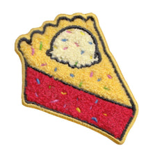 Load image into Gallery viewer, Patch Pie Slice with Ice Cream and Sprinkles Chenille Patch
