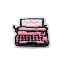 Load image into Gallery viewer, Patch Pink Typewriter Chenille Patch
