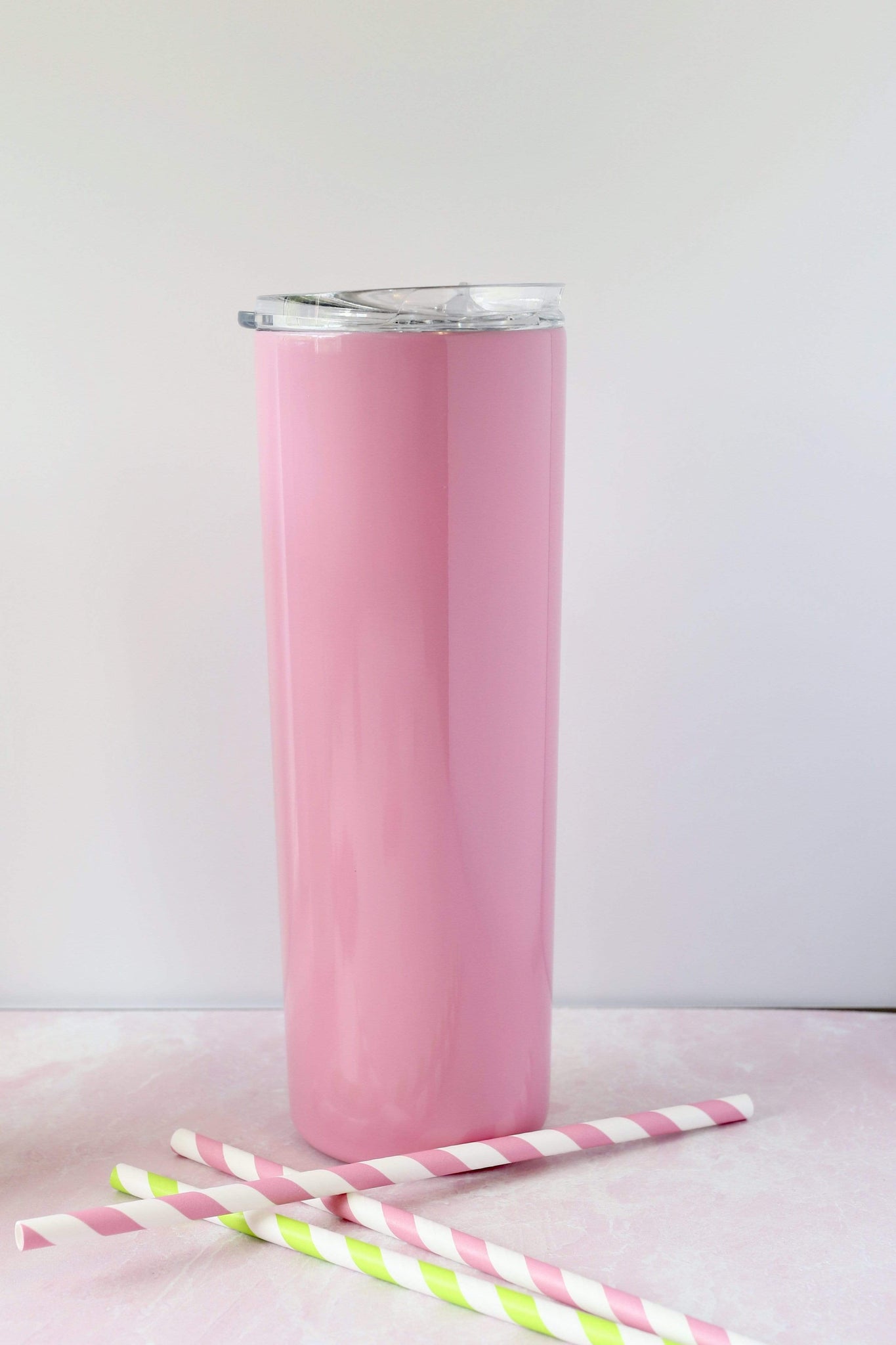 Pink Skinny 20oz. Stainless Steel Tumbler, Travel Coffee Mug for Vinyl –  Natalie Wise