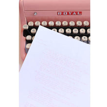 Load image into Gallery viewer, Pink Typed Poem by Natalie (Your Choice, Hand Typed by Natalie)

