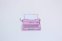 Load image into Gallery viewer, Sticker Pink Typewriter Vinyl Sticker
