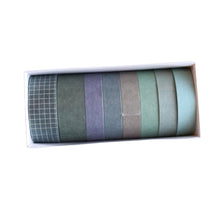 Load image into Gallery viewer, Washi Tape Bluestone Japanese Recycled Washi Tape Palette Set
