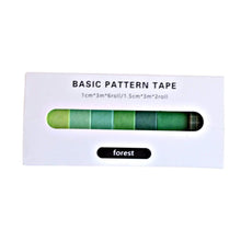 Load image into Gallery viewer, Washi Tape Forest Japanese Recycled Washi Tape Palette Set
