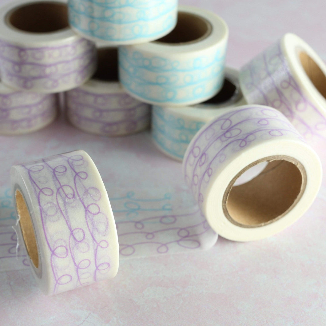 Washi Tape Lavender Loops Washi Tape Roll 1