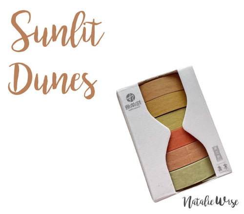 Washi Tape NEW! Sunlit Dunes Japanese Recycled Washi Tape Palette Set