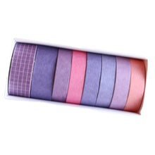 Load image into Gallery viewer, Washi Tape Violet Japanese Recycled Washi Tape Palette Set
