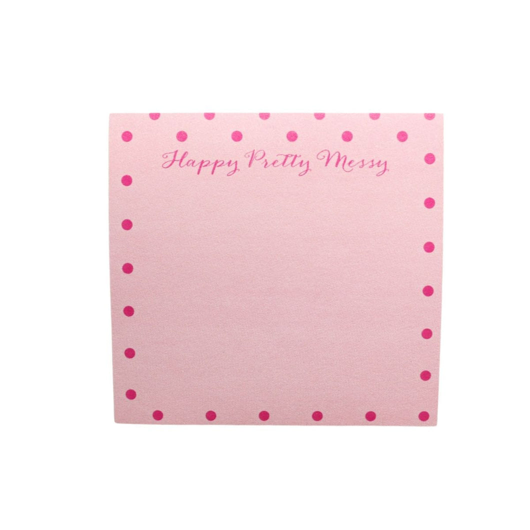 Writing Happy Pretty Messy Pink Post-It™  Note Pad